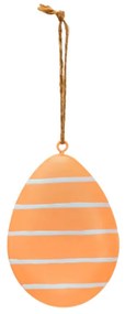 Závesné kovové vajíčko PASTEL EGG - viac farieb Farba: Oranžová