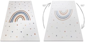 Koberec BONO 8302 Dúha, krémovo-hnedý