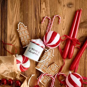 Závesná vianočná dekorácia TWINKLE Candy Cane XM24 714214 (6 ks)