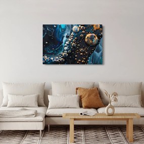 Obraz - Atramentové kvapky (90x60 cm)