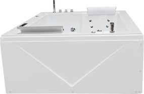 BPS-koupelny Hydromasážna vaňa DIABLO 666 II 180x150 s ohrevom vody