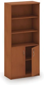 Skriňa policová 2-dverová MIRELLI, 800 x 400 x 1800 mm, čerešňa