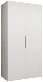 Skriňa Marbella I 100 biela/zlatá