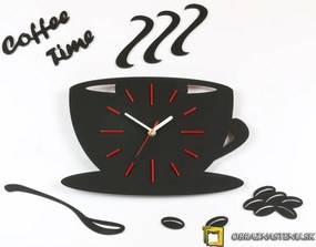 Moderné nástenné hodiny Red Satin Cup