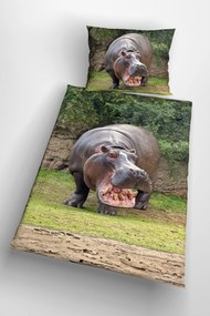 3d obliečky Hippo 140x200 cm