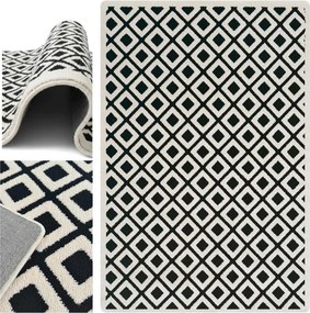 Koberec POLO čierny / biely