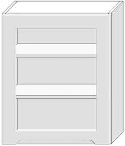 Skrinka do kuchyne Zoya Ws60 Pl Biely hrášok / Biely