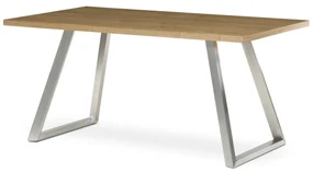 Jedálenský stôl Silver 160 x 90 cm, dub