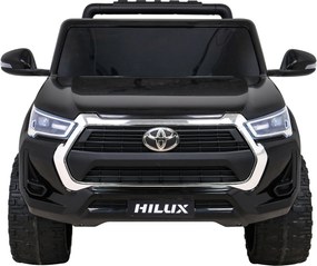 Ramiz Toyota Hilux na batérie pre deti Čierny pickup + pohon 4x4 + diaľkové ovládanie