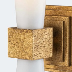 Elstead KRISTY-1WB-DG-OPAL - Nástenné svietidlo KRISTY 1xE27/40W/230V zlatá