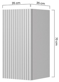 Závesná skrinka do kúpeľne Nicole 70 cm - tmavomodrá