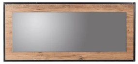 Nástenné zrkadlo QUANTUM 60x110 cm hnedá/čierna