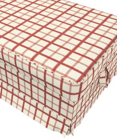Poťah na podnožku Ektorp Bromma farba produktu červená látka vzorované