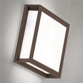 Orion - Vonkajšie svietidlo HENRY 2xE27/15W/230V 26x26 cm IP44 hnedé