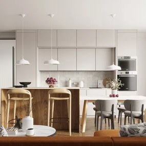 Sollux SL.1329 - Luster na lanku GINA 1xE27/15W/230V pr. 38 cm biela