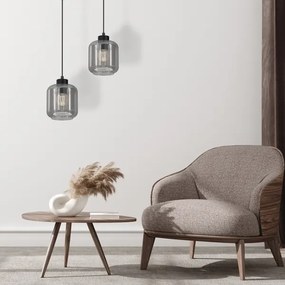 Luster na lanku SOMBRA 1xE27/60W/230V šedá