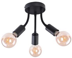 Rabalux ALMUS prisadené stropné svietidlo max. 3x60W | E27 | IP20 - čierna