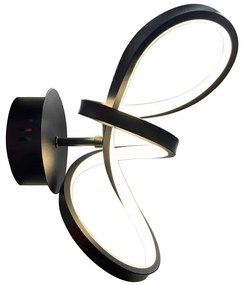 LED Nástenné svietidlo TESORO LED/15W/230V čierna