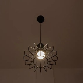 Luster na lanku SOLANO 1xE27/15W/230V čierna/lesklý chróm