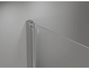 Mexen Mist-F Duo, skladací sprchový kút 110 x 100 cm, číre sklo, chrómový profil, 8A6-110L-100P-01-00