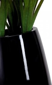 Kvetináč MAGNUM, sklolaminát, výška 100 cm, čierny lesk