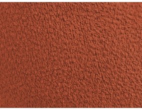 Kreslo z textílie buklé v tehlovej farbe Janissaire – Bobochic Paris