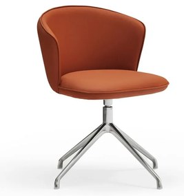 Oranžové čalúnené jedálenské kreslá v súprave 2 ks Add – Teulat