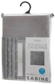 ZÁCLONA NA KRÚŽKOCH SABINE 140X250 CM VZOROVANÁ