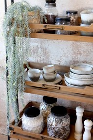 Chic Antique Porcelánové misky s nálevkou Valence Walnut – set 2 ks