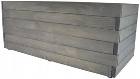 Bestent Drevený kvetináč Antracit 80x38x33cm