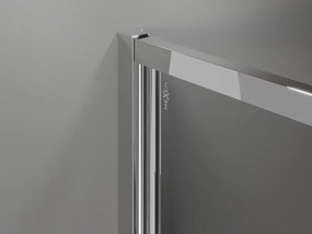 Mexen Exo, výklopná sprchová kabína, dvere 110 cm + bočná stena 110 cm, transparentné sklo, chróm, 814-110-110-01-00