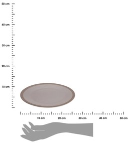 Kameninový tanier Clay, (fi) 26,5 cm, béžový