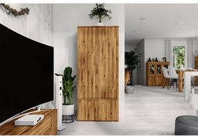 Šatníková skriňa z dubového dreva 90x206 cm Vento 2 - The Beds