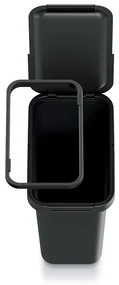 Závesný odpadkový kôš, 12 l, čierna