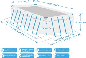 Marimex | Bazén Marimex Florida Premium 2,15x4,00x1,22 m s pieskovou filtráciou a príslušenstvom - motív RATAN | 19900124
