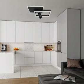 LED stropné svietidlo LED/38W/230V + 1xGU10/30W čierne