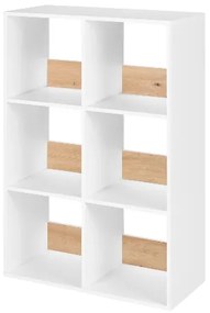 Livarno home Regál Liverpool so 6 priehradkami, 74 x 107 x 33 cm  (100392160)