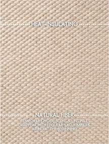 Béžový ručne tkaný vlnený koberec 160x230 cm Lyon Beans – Elle Decoration