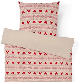 Posteľná bielizeň z jemného biberu »Mickey Mouse«, štandardná veľkosť