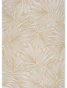 Béžový vonkajší koberec Universal Hibis Leaf, 160 x 230 cm