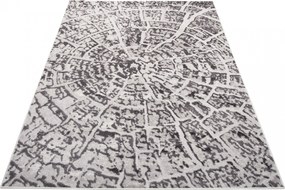 Kusový koberec SKY Log - šedý/tmavo šedý