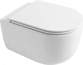 WC s doskou softclose závesné SAT Ergo so zadným odpadom SATPSWC