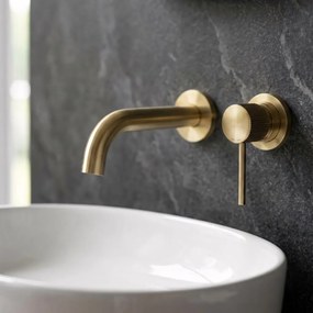 Rea Lungo Grip, podomietková umývadlová batéria, zlatá matná, REA-B7431