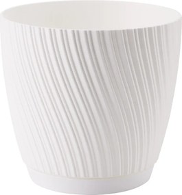 OBLIEČKA NA KVETINOVÝ KÔŠ MIKA ECO RECYCLED S PODSTAVCOM 150 MM, BIELA *1017*