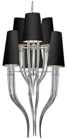 Azzardo AZ1417 - Luster na reťazi DIABLO 12xE14/11W/230V čierna