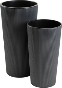 PLASTOVÝ KVETINÁČ URBANIKA ECO 46,5X25,5 CM ANTRACITOVÁ