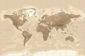 Obraz nádherná vintage mapa sveta Varianta: 120x80