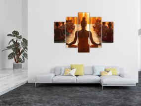 Obraz - Lekcia jogy (150x105 cm)