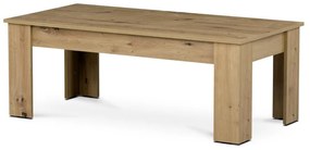 Konferenčný stolík ACT-120 ART 120x60x45 cm, doska a nohy lamino, 3D dekor dub artisan