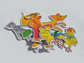 MARIONETINO – Zvieratká a líška – bábky 5 ks